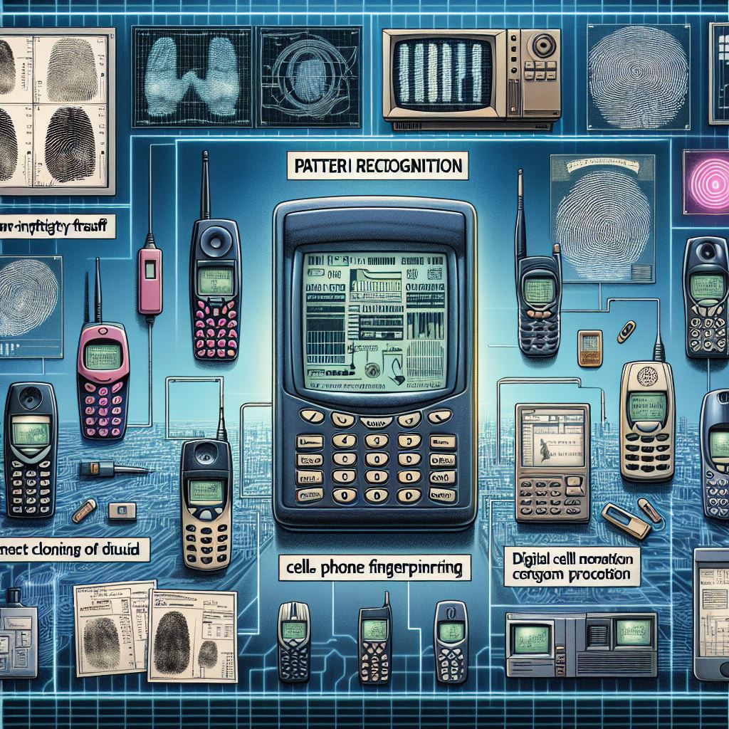 Image of cell analog phone fingerpinting- Copilot AI