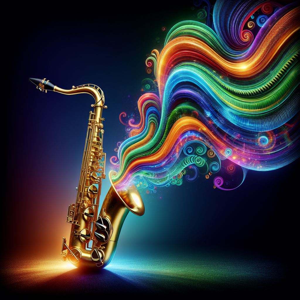 Image of saxophone - Copilot AI