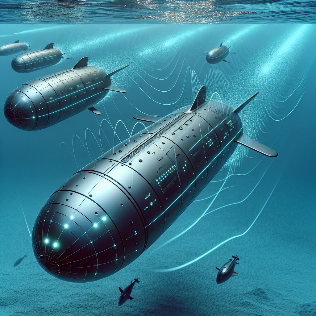 Underwater vehicles communicating - Generated with Copilot